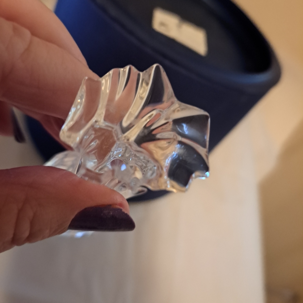 Pristine Swarovski crystal  stork w baby in basket, & original  cylinder 659401 - Picture 4 of 6